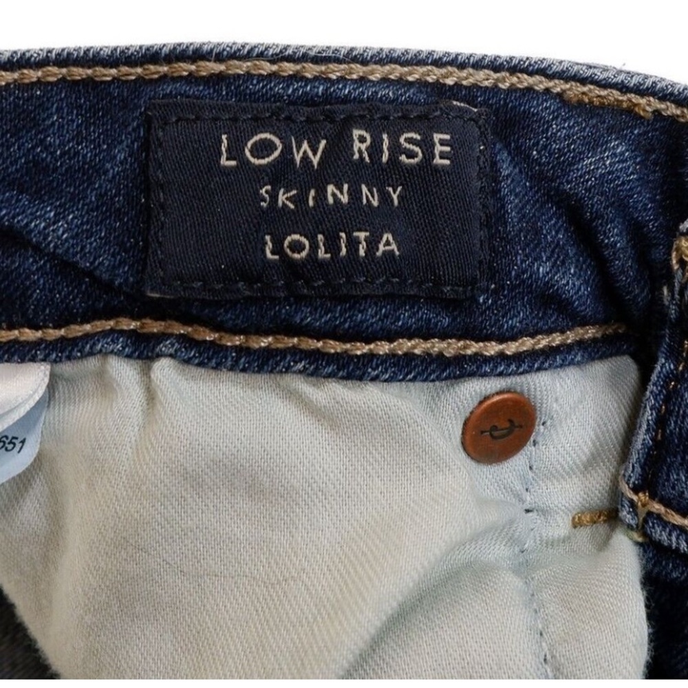 Lucky Brand Lolita Low Rise Skinny Jeans Size 8 Womens Stretch Measure 28 x 26.5 - Picture 8 of 11